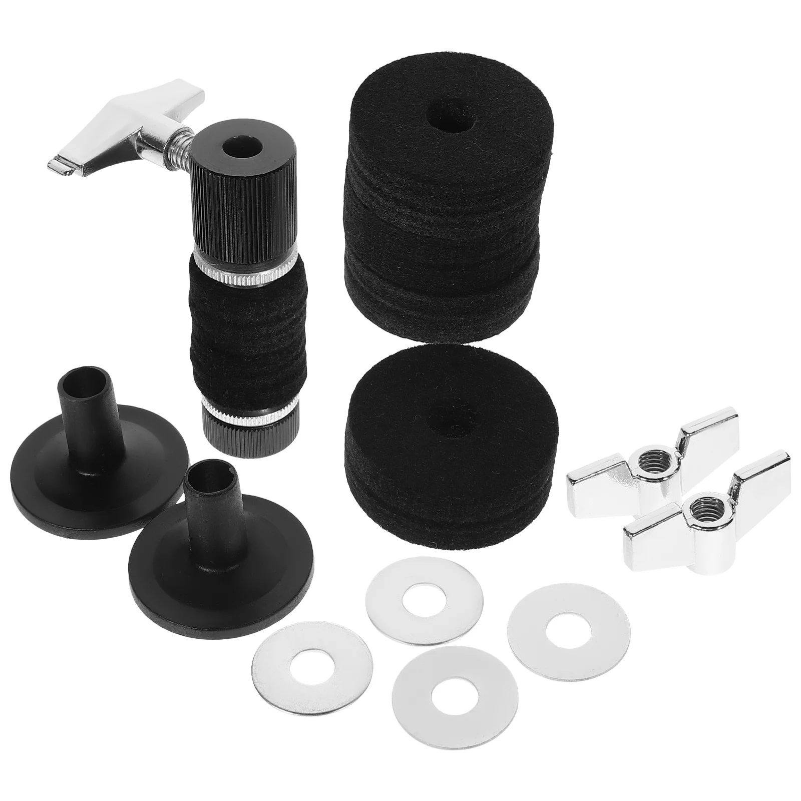 

1Set Drum Cymbal Replacement Parts Kit Durable Safe Materials Felt Pads Drum Set Clutch Disc Nuts Disc Nuts Felt Pads