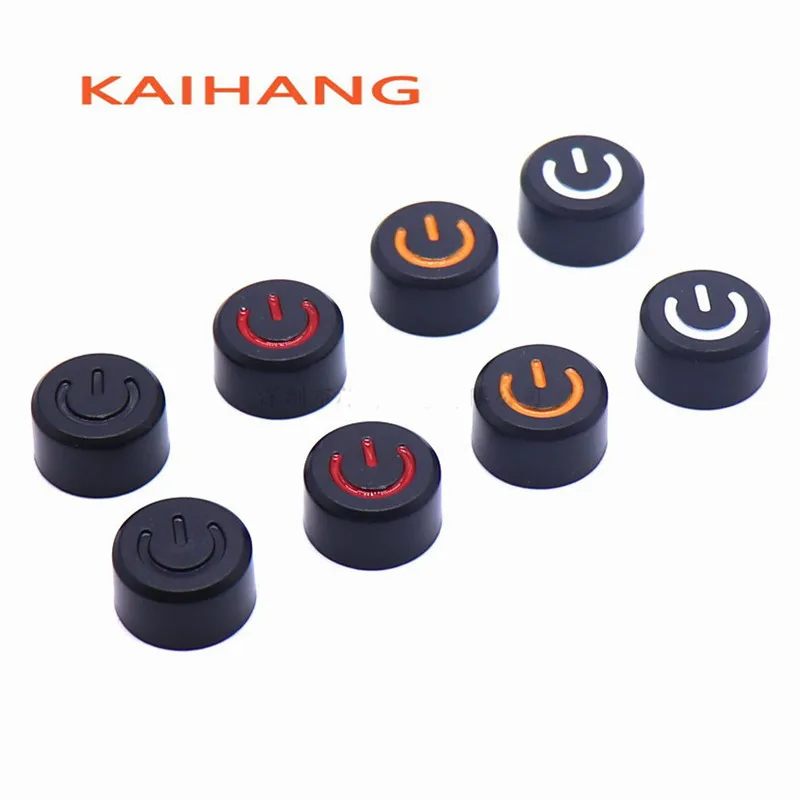 100 Plastic button cap tact Switch Power switch button cap Self-locking switch cap diameter 15MM height 8.5MM aperture 3.2MM