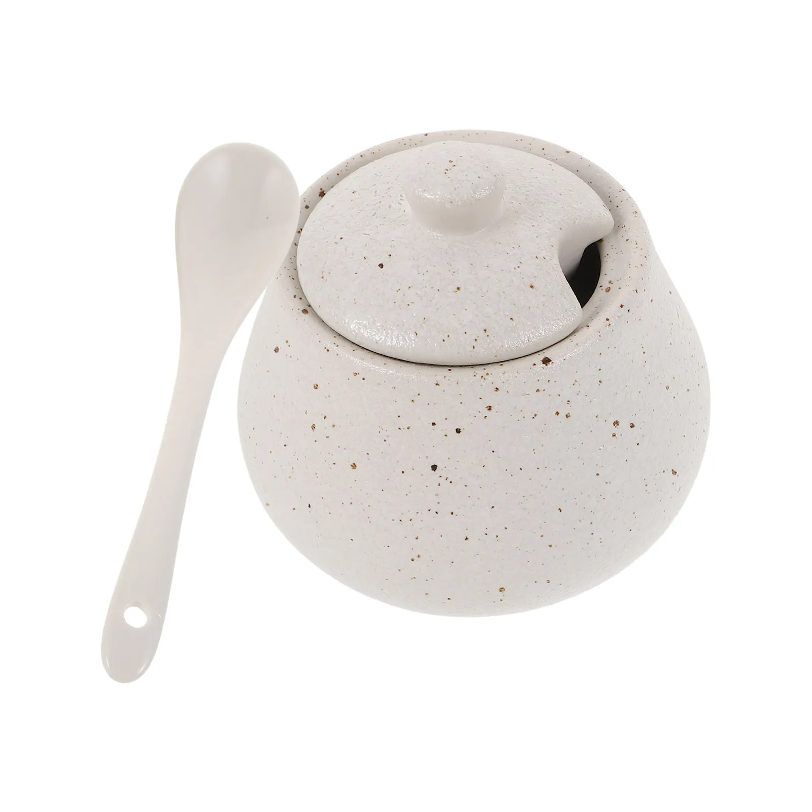 

Набор из 1 керамической банки для приправ с крышкой и ложкой, японская фарфоровая емкость для специй, контейнер для хранения приправ для кухни и обеденного стола