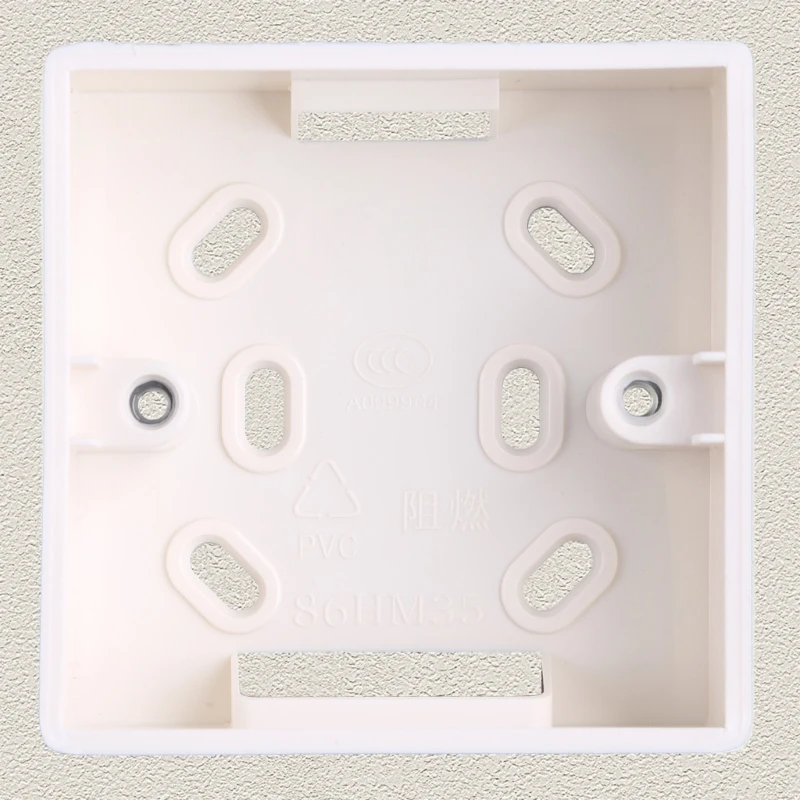 PVC Cable Box Thermostat Box Temperature Controller Box for Case 60mm Installation Hole Fitting for Industrial Househol