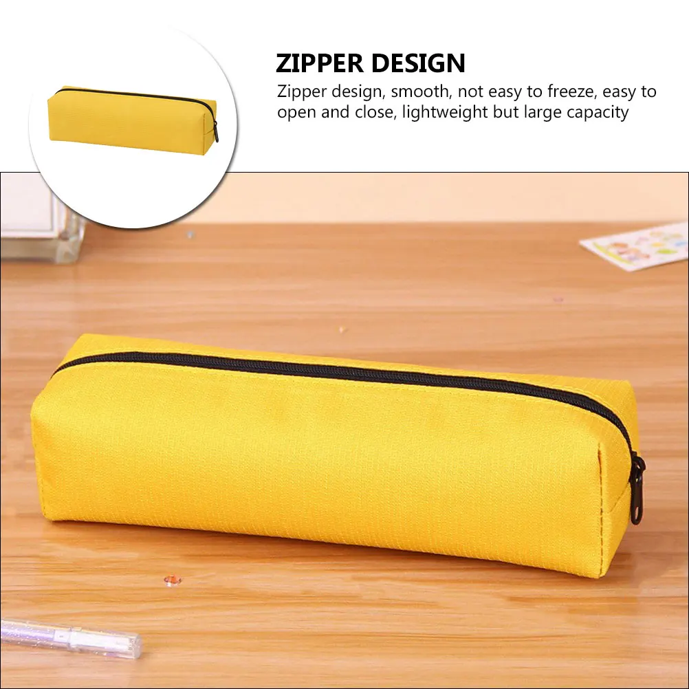 

Oxford Cloth Pencil Case Foldable Storage Bag Small Zipper Pouch Portable Stationery Student