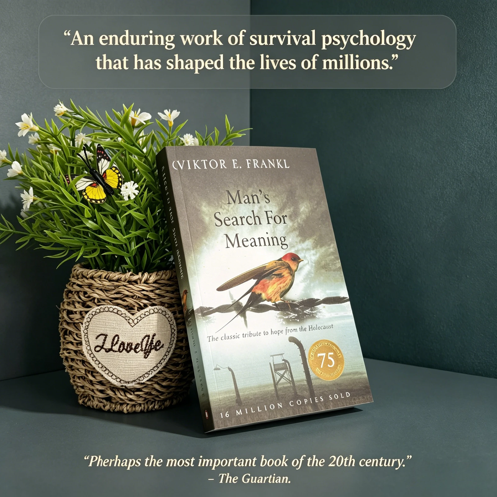 Man's Search for Meaning By Viktor E. Frankl Psychology Philosophy Personal Growth Non-Fiction Book