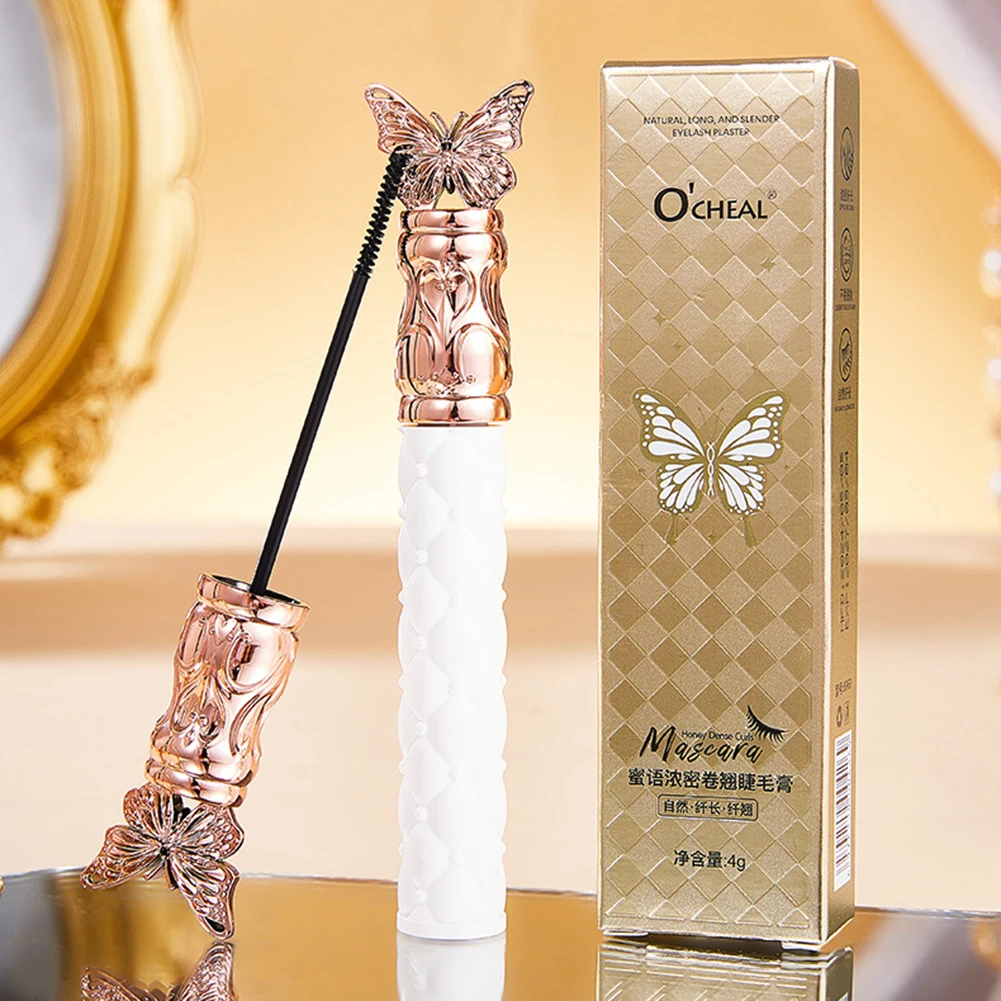 Mascara impermeabile Nero Allungamento Curling per ciglia spesse naturali Mascara arricciati volume per donne e ragazze