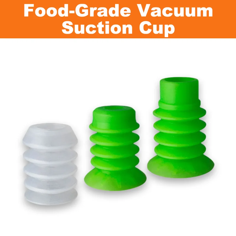 5pcs/pack MB28-4 Food-Grade Multi-Layer Silicone Vacuum Suction Cup for Bread Cake Handling Robots