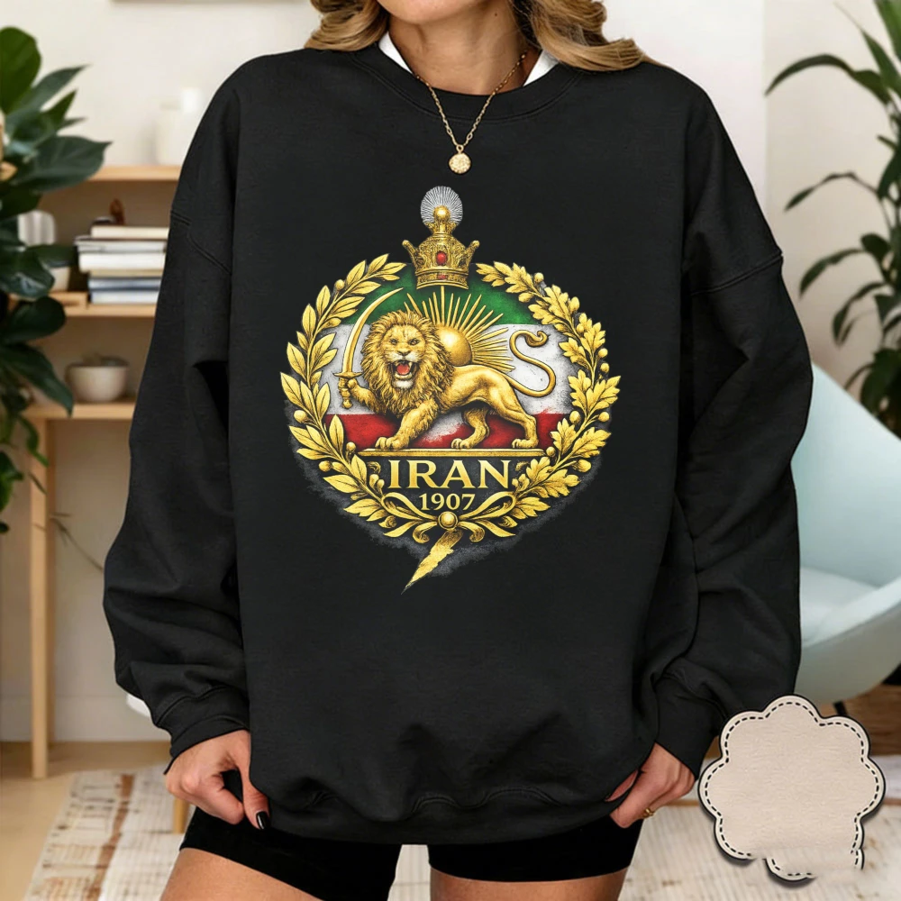 

Свитшот Iran Lion Sun 1907 с принтом флага Ирана, льва и солнца, в персидском стиле, унисекс, для мужчин и женщин