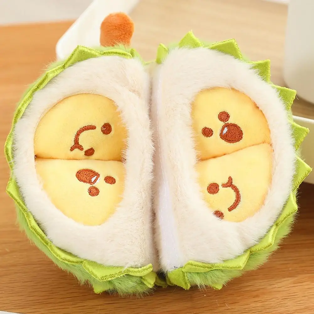 Almohada Durian desmontable creativa, juguete de peluche, muñeco de peluche en forma de lágrima, alivio del estrés, juguete de fruta relleno decorativo suave y cómodo