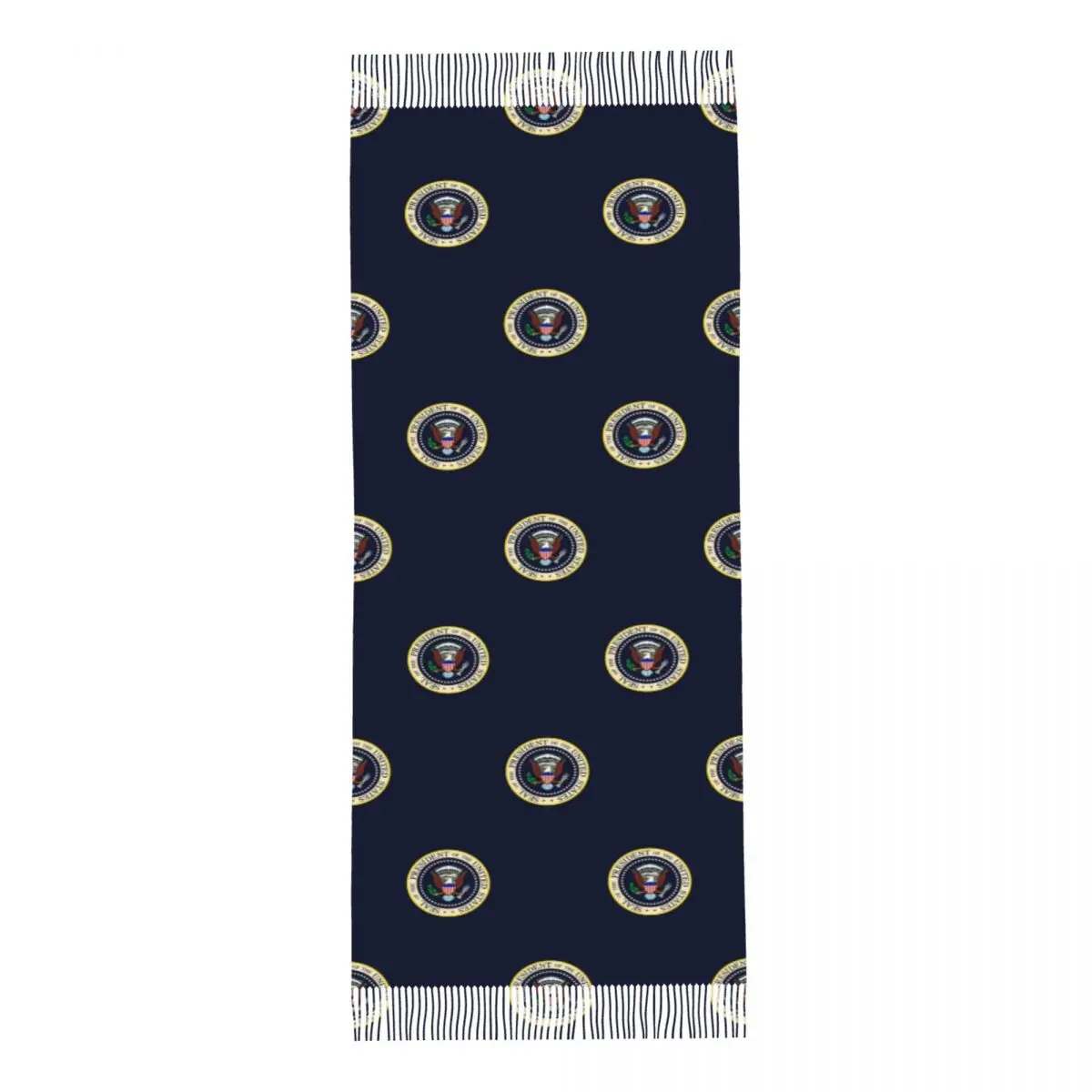 Seal Of The President Of The United States Scarf Tassel Scarves for Women Soft Warm Shawls and Wraps Long Fall Winter Shawl Wrap