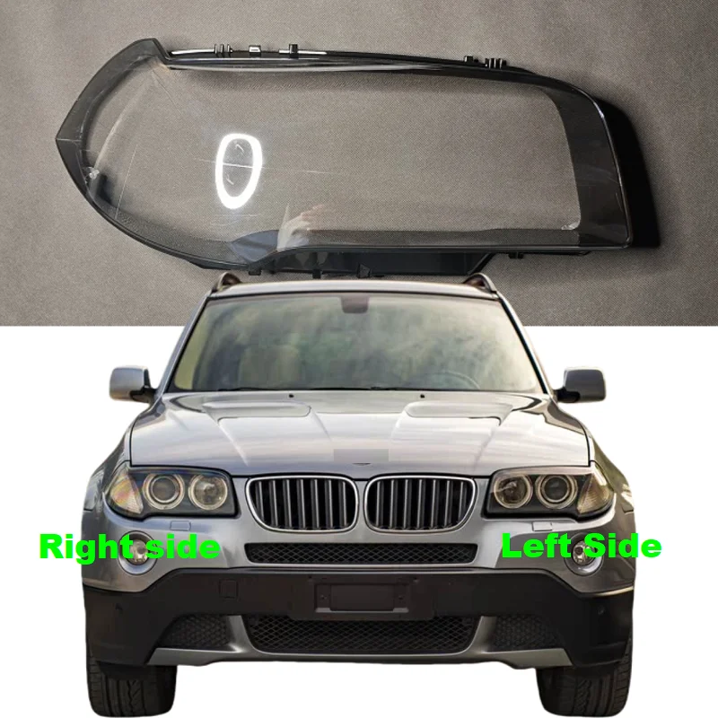For BMW X3 E83 2004-2010 Car Headlight Lens Cover Headlamp Glass Shell Replace Original Lampshade