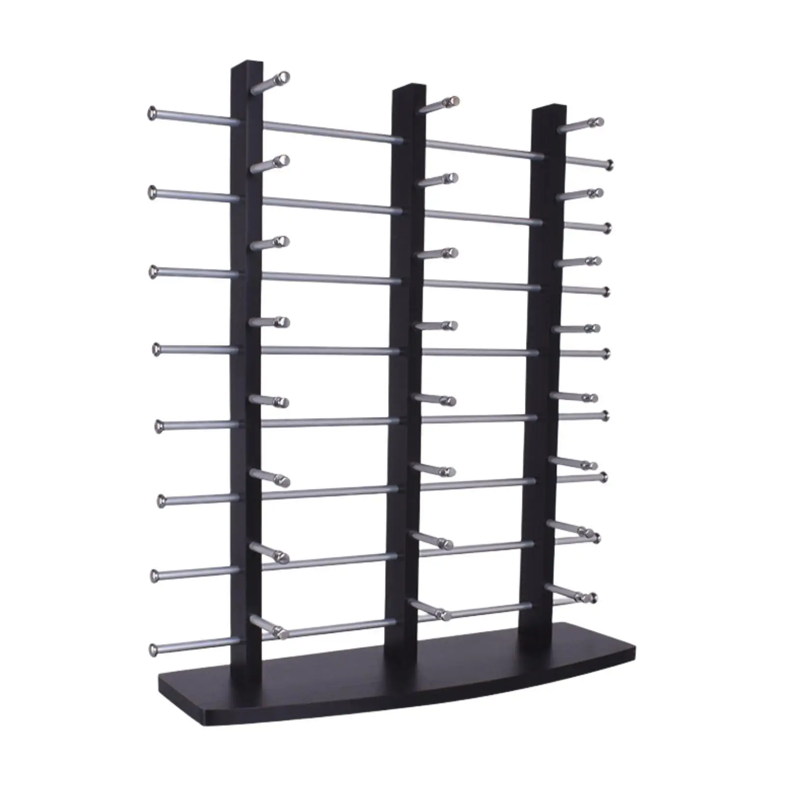 Freestanding Eyeglass Display Rack | One-Piece unified Design, Rectangular Base for Stability, Eyeglass Rack with Metal Display
