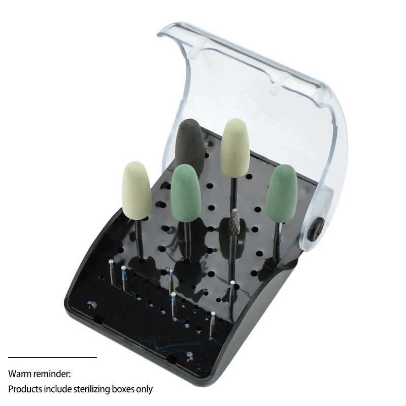 Dental Plastic Disinfection Bur Box Drill Placement Storage Box Dentist Autoclave Sterilizer Case Rack Disinfection Holder