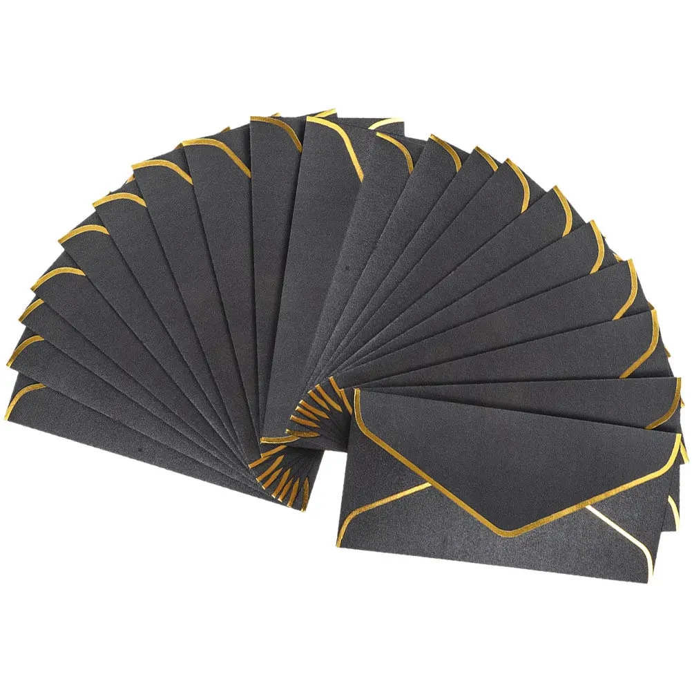 20Pcs V Shaped Card Envelopes Decorative Invitation Wedding Greeting Card Envelopes for Business Party Graduation Blank Portable