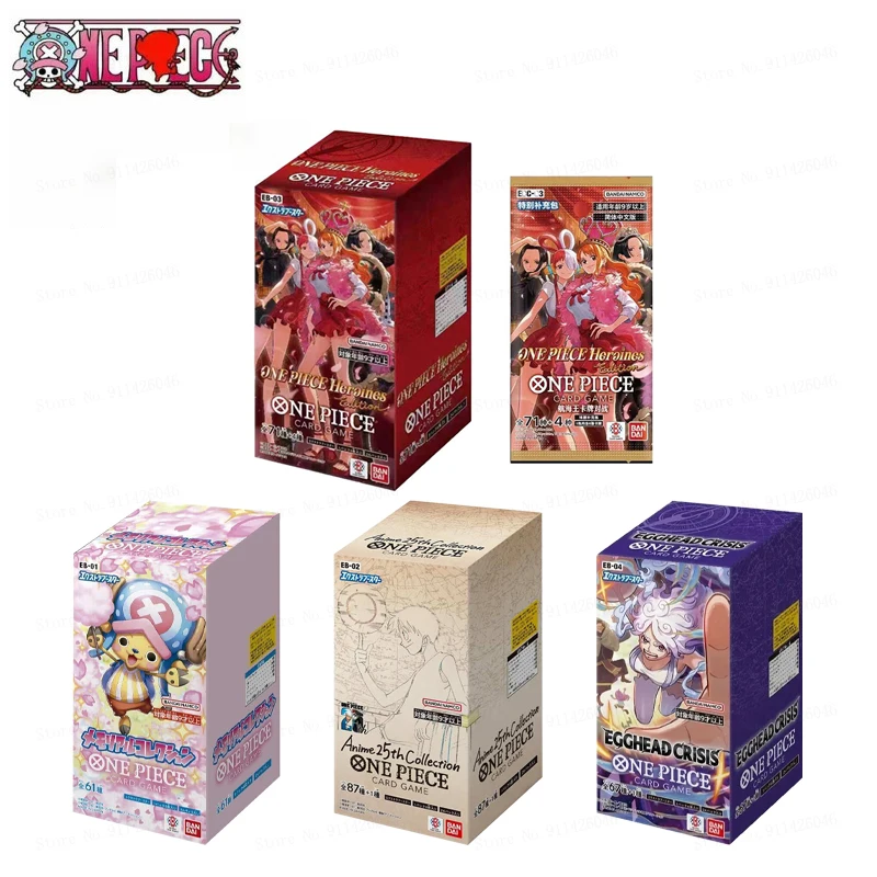 Official Opcg One Piece Japanese Version Eb01/Eb02/Eb03/Eb04 Series Blind Box Collectible Cards Boys And Girls Birthday Gift