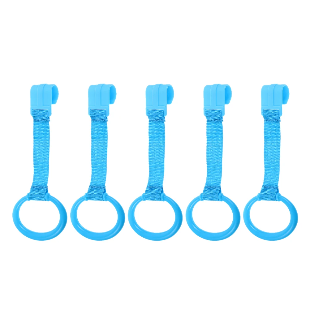 5-delige babybed wieg trekring accessoires staande hulp omhoog speelgoed verticale blauwe loopassistent ringen