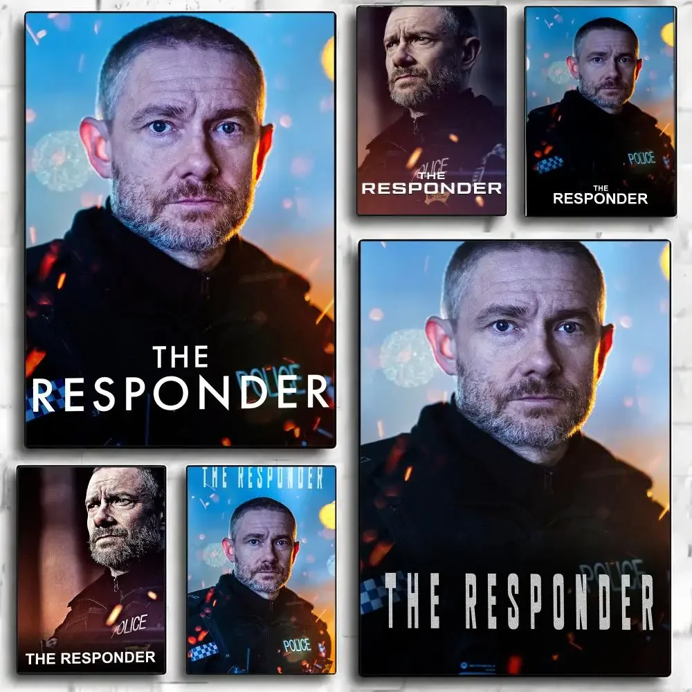 tv series T-The Responder-R Poster Minimalist Wall Sticker for Cafe Office Bar Home Decor and Gift