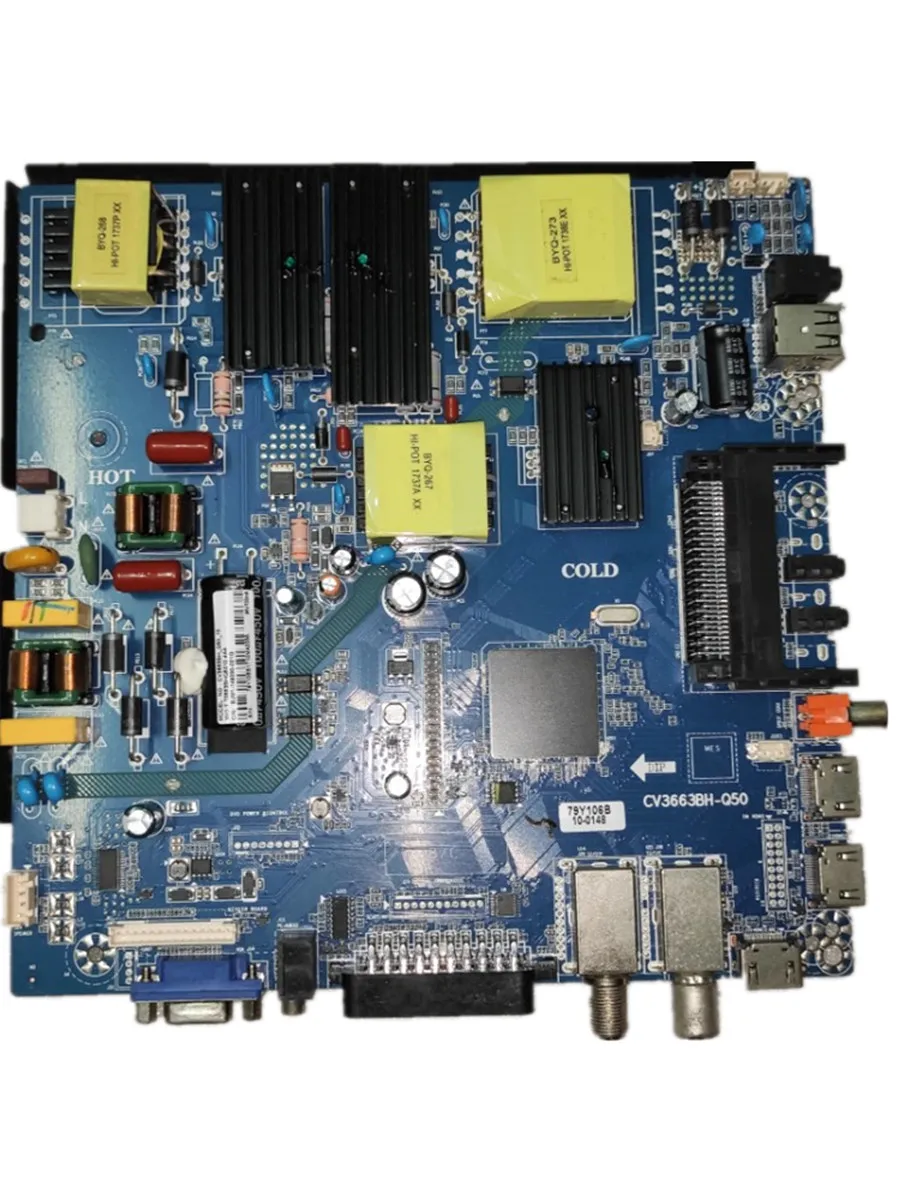 Imagem -05 - Potência 3-em1 tv Mainboard Tensão 96v Corrente 700ma Teste Bem Cv3663bh-q50 de Alta