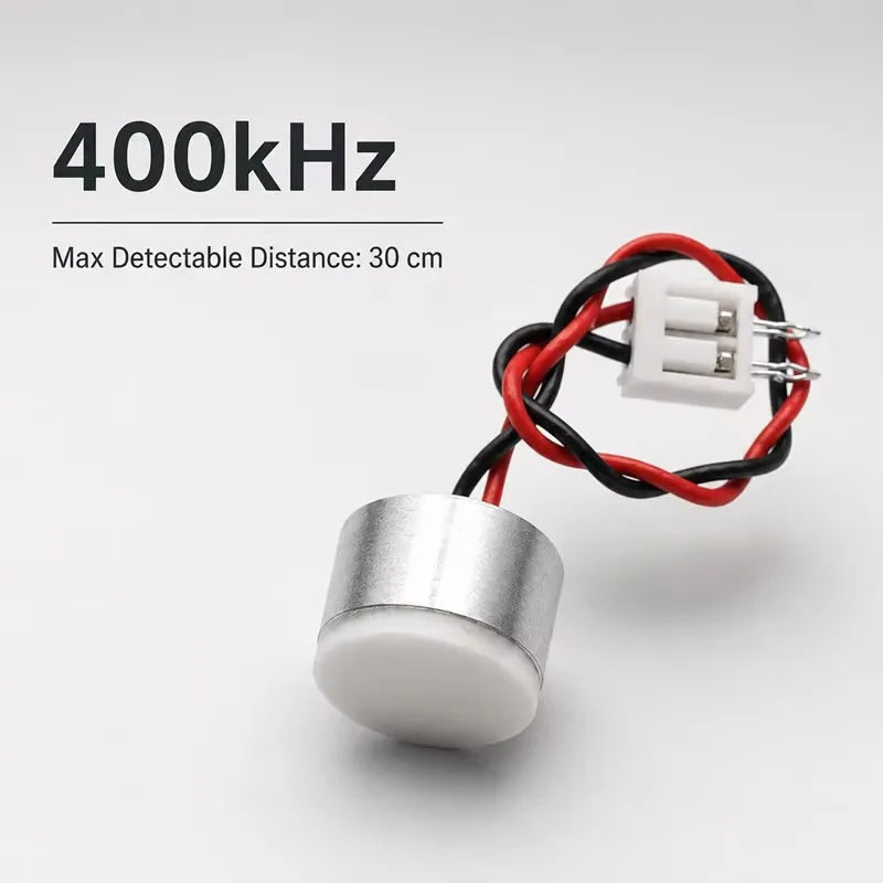 400kHz Transducer for Non-destructive Testing of Double Sheets of Paper; Ultrasonic Sensor with a Measuring Range of 30cm