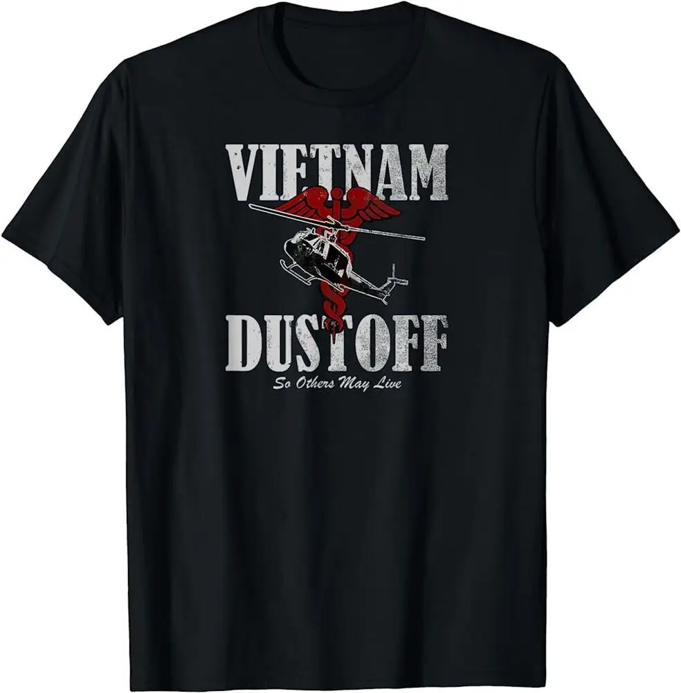 Dark Vietnam Dustoff UH1 Huey Veteran Best USA Printing T-Shirt Anime Graphic T-shirts For Men Clothing Women Short Sleeve Tees