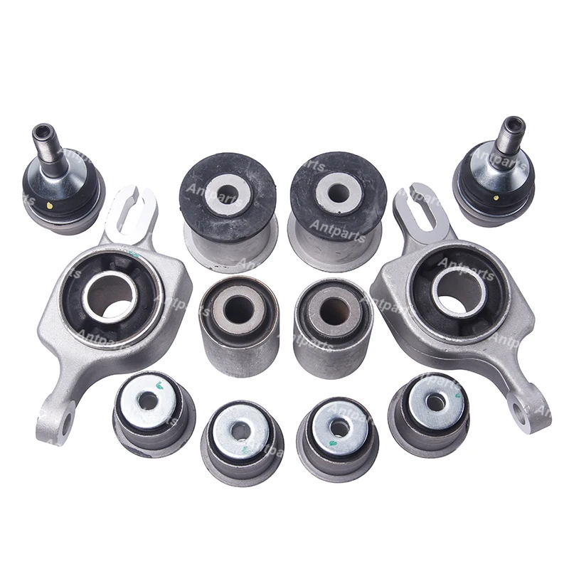 12PCS Front Upper Lower Control Arm Bushing Kit For Jeep WK GRAND CHEROKEE 2011-16 68046195AH 68046196AH 5168158AA 5168159AA