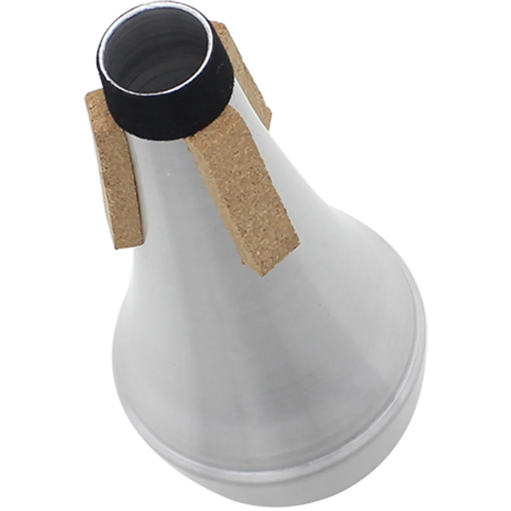 

2pcs Trumpet Mute Dampener Lightweight Aluminum Alloy For Small Brass Instruments Noise Reduction Practice Silver Instrument