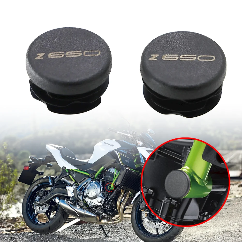 For Kawasaki Z 650 Z650 Ninja 650 Ninja650 2017-2021 Motorcycle Accessories Frame End Caps Frame Hole Cover Caps Plug Decorative