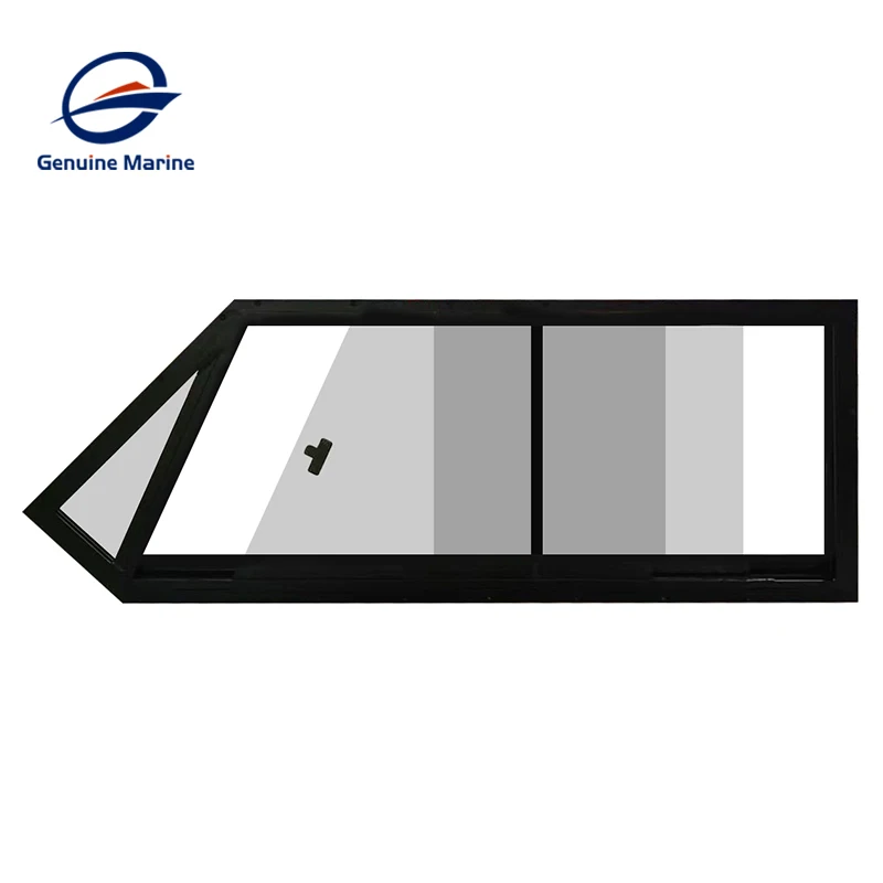 ATV Waterproof Aluminum Frame Sliding Windows Watertight Hatch Tempered Glass Boat Windows