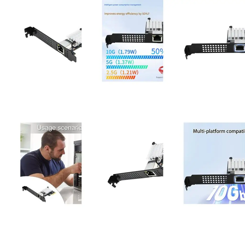 10Gbps PCIe4.0 Networking Card With Rj45 Port For Fast Speed Data Transfer And Low Latency Applications