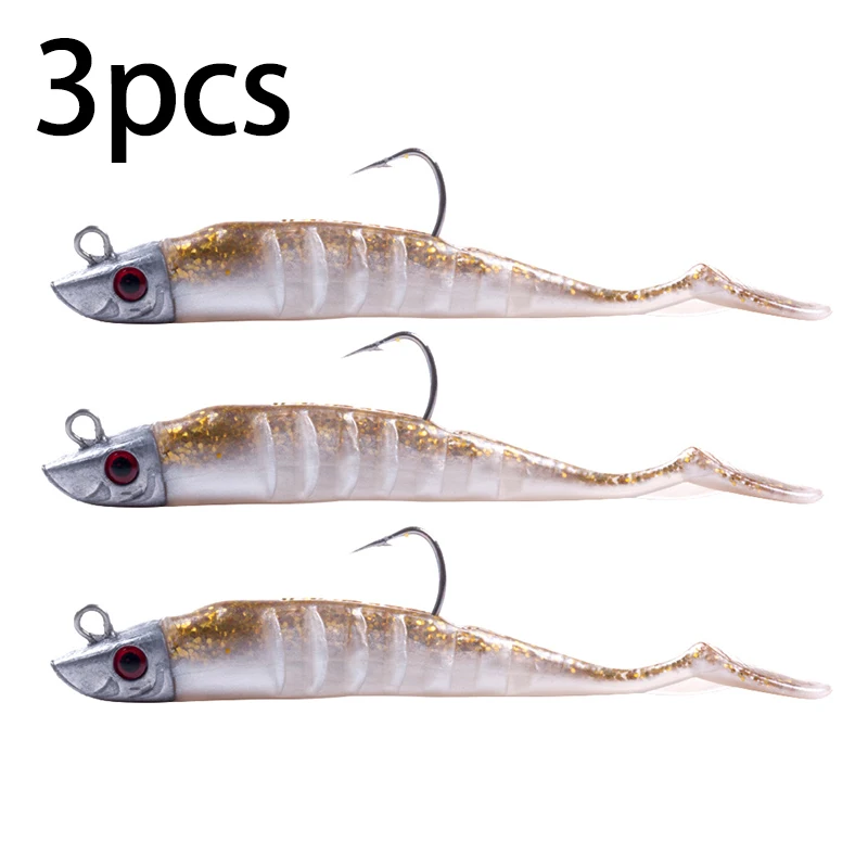 HENGJIA Jigging-Kopf, weicher Silikon-Köder, Wobbler, 9 cm, 15 g, 11 cm, 25 g, Meeresangeln, weiche Köder, Swimbait, Peche für Bass, Hecht, Leurre