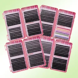 Lash Clusters book DIY Eyelash Extensions Clusters Lashes book D Curl LASH Mega Volume Individual Lashes Eyelash Clusters Extens