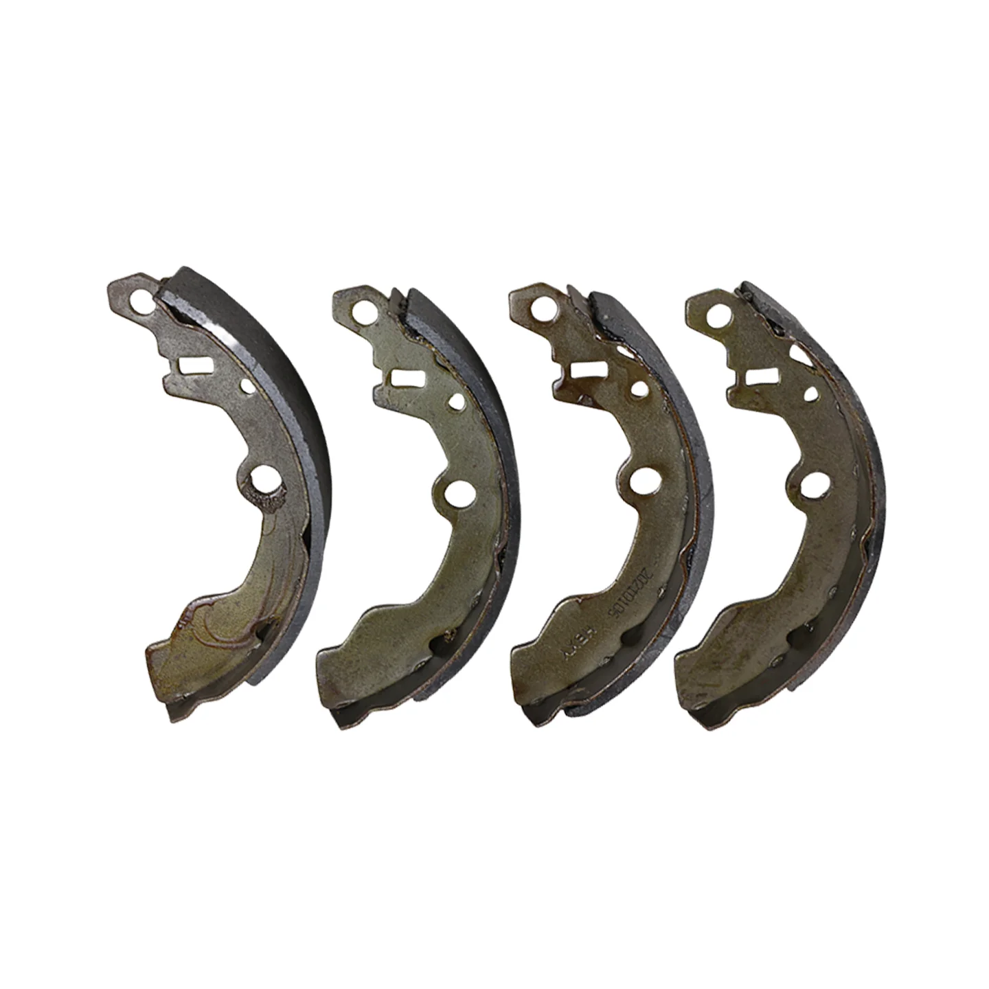 Golf Cart 180 Type Front/Rear Brake shoe Brake Pads Set of 4 for Clubcar E-Z-GO Yamaha EXCAR Lv TONG Marshell Shuttle Car