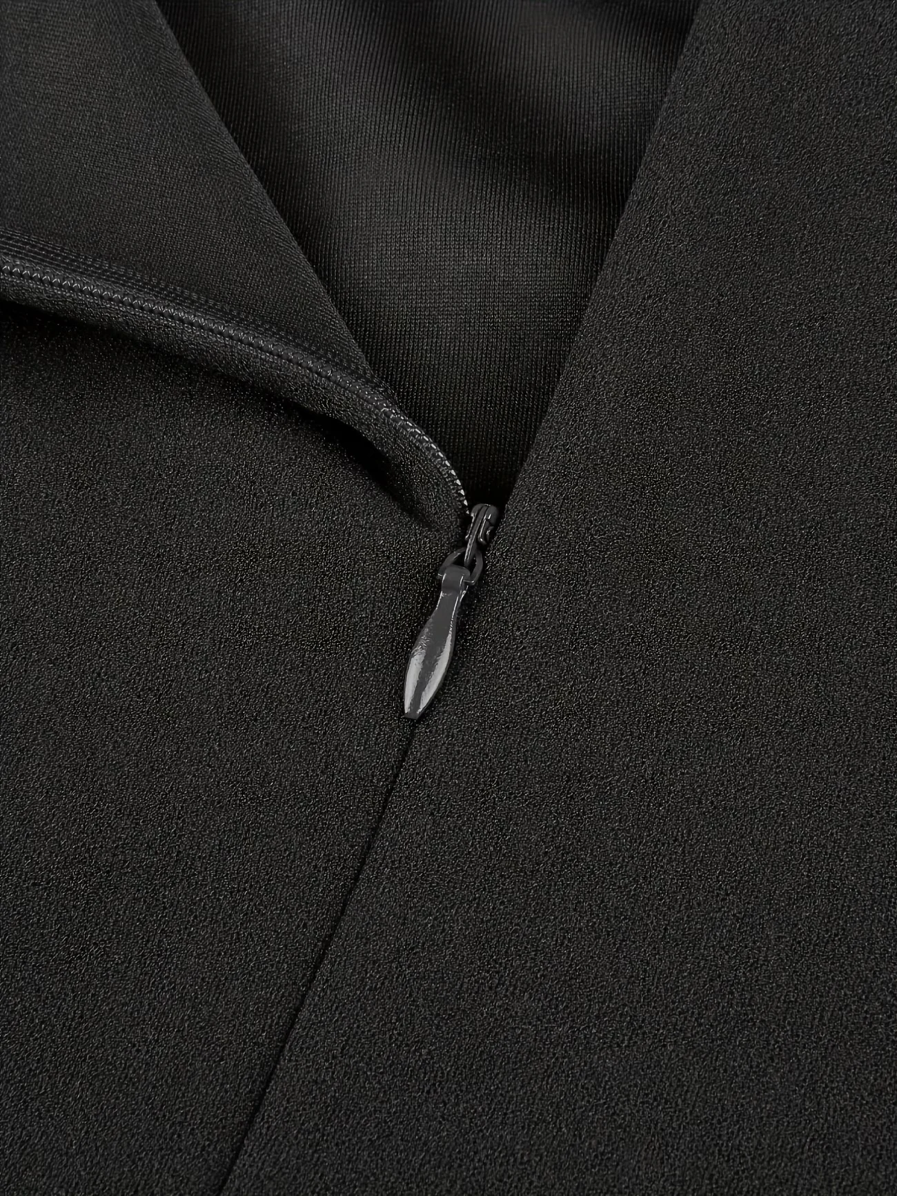 Damen Sommer Sexy V-Ausschnitt Kurzarm Knielanges Kleid mit Paillettenbesatz Nachtclub Cocktail Party Schlitz Bleistiftkleid – Detail 8