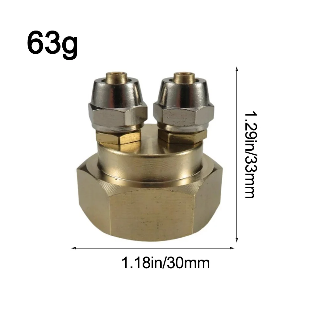 3/4'' for ght Female To 1/4'' Dual Hose Adapter For Drip Irrigation Tubing -2pcs Gardening Tools And Planting Supplies Haus