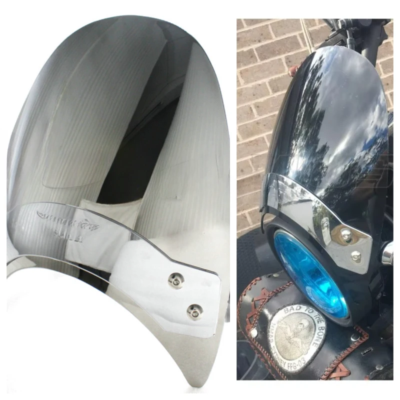 Windshield Windscreen For 1988 - 2019 Harley Sportster XL 1200 XL1200 XLH1200 Custom Forty Eight Low Sport Front Fork Screen
