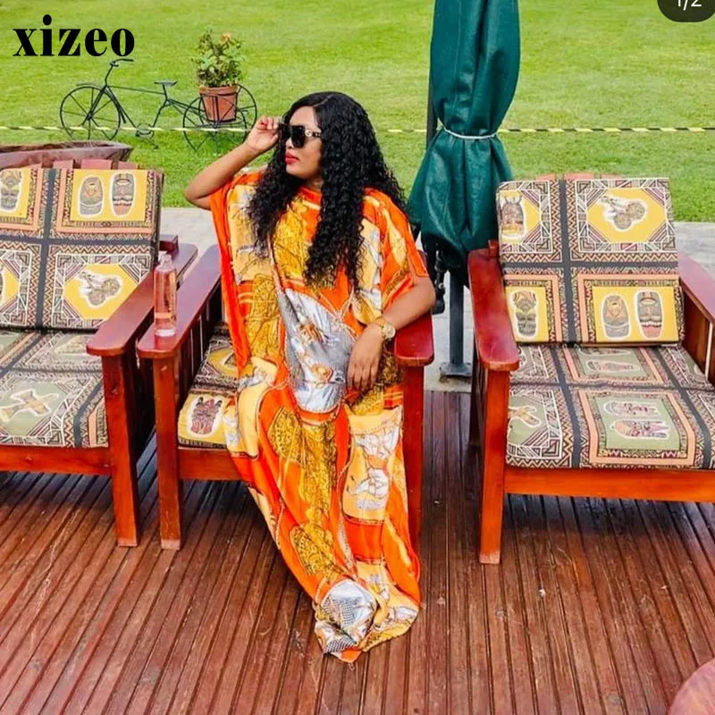 Africa beach Party Elegant holiday party Dress Muslim Abaya kaftan Bazin silk Gown Sexy Lady Party maxi fashion beach dress