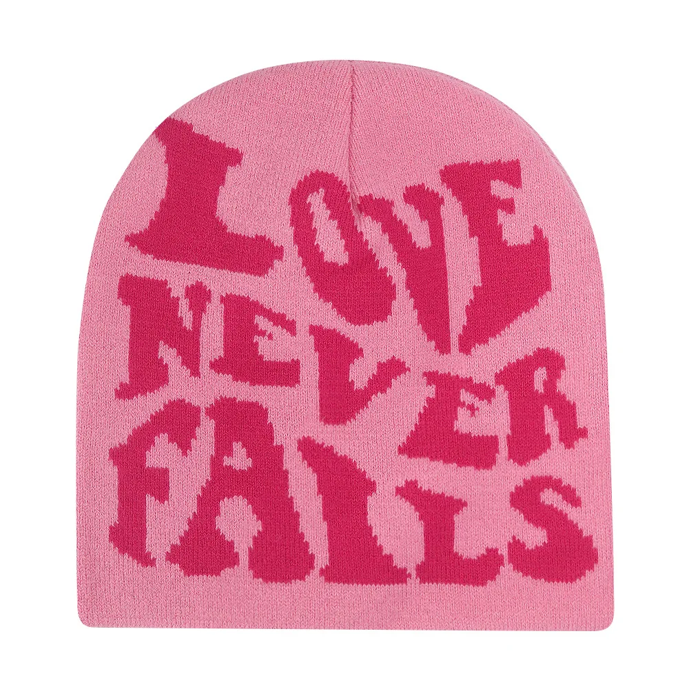 Unisex LOVE Knitted Hat Autumn Winter Warm Wool Beanies Hip Hop Y2K for Women Men Ear Gorras Skiing Cap Cycling Outdoor Couple