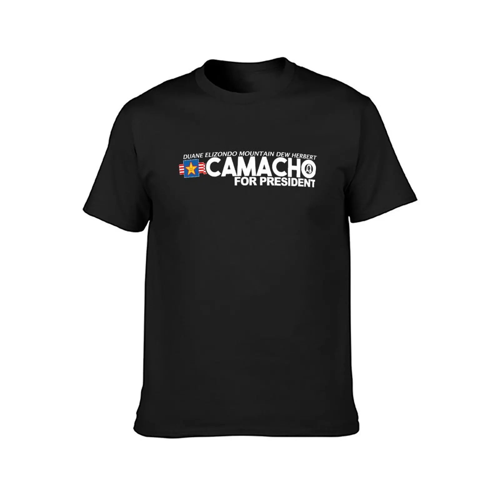 Idiocracy - Camacho สำหรับเสื้อยืดประธานาธิบดีขนาดบวกเสื้อผ้าผู้ชายรุ่นใหม่