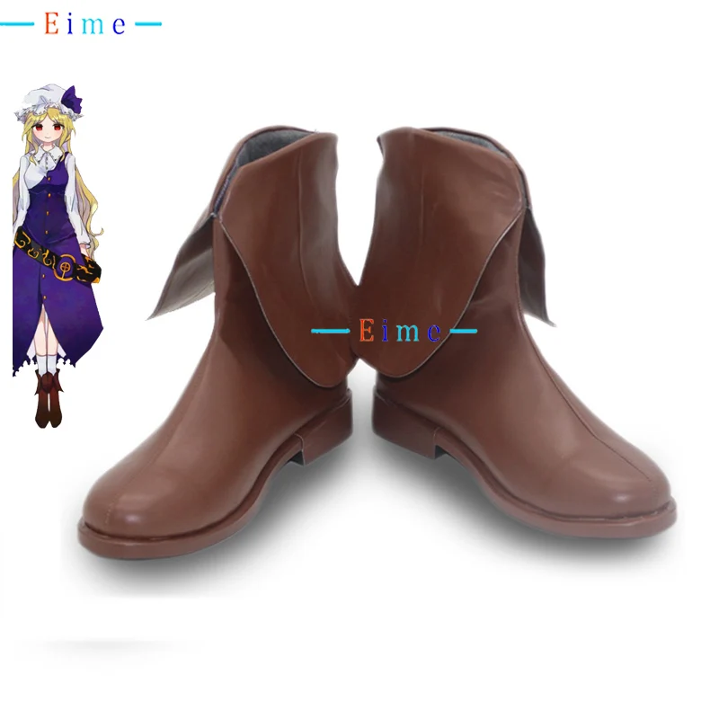 

Watatsuki no Toyohime Cosplay Shoes Game Touhou Project Accessories Cosplay Props PU Shoes Halloween Party Boots Custom Made