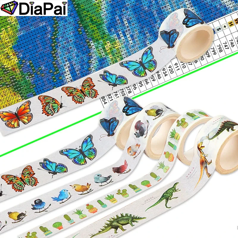 DIAPAI Cartoon DIY Diamonds Painting Dustproof Tape Adhesive Edges Sticker Tools Accessories Art Sketch Masking Anti-dirty Tape