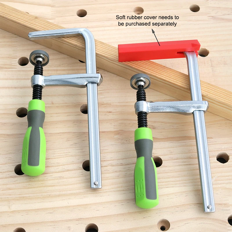 

Adjustable T-Track & Dovetail Clamps - Precision Woodworking Guide Rail Clamps with Screw Handle for Secure Positioning