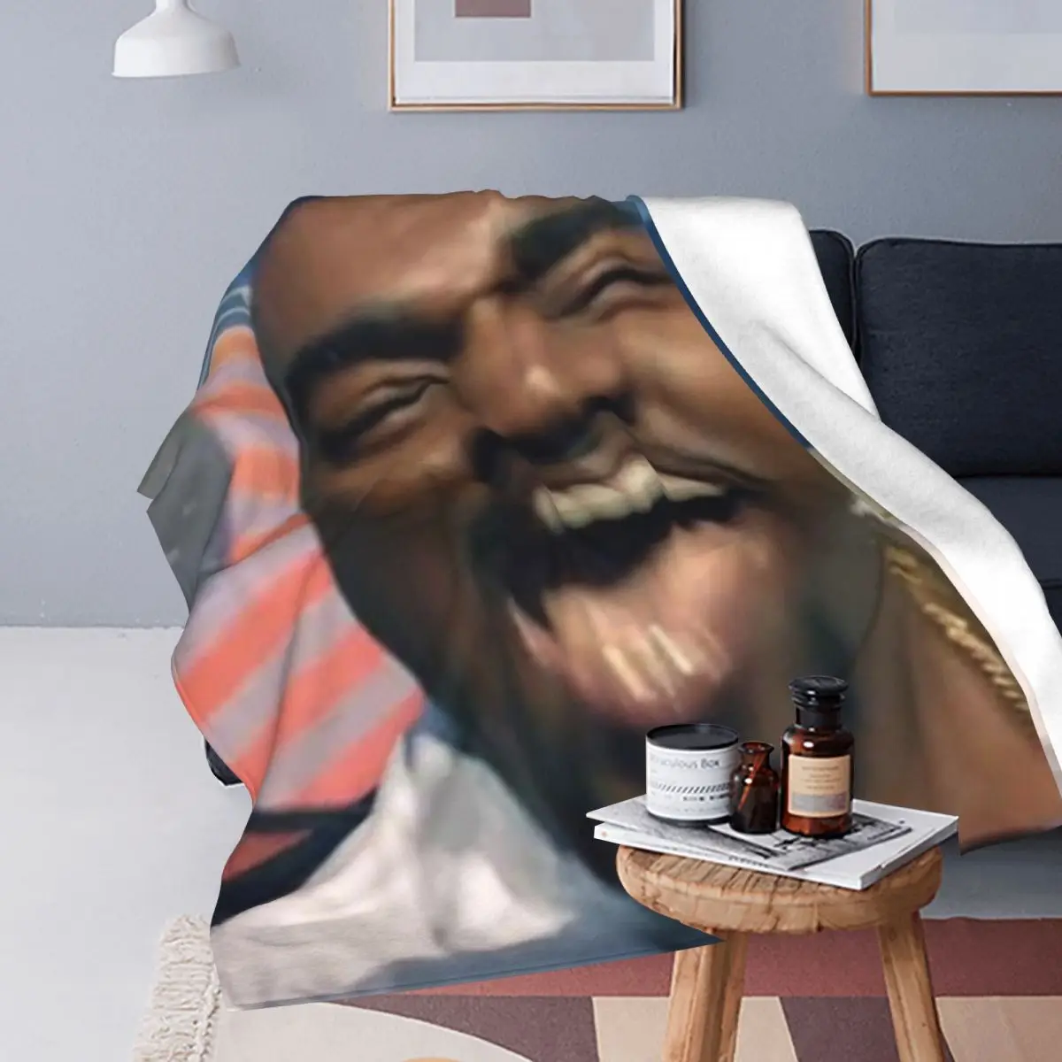 Cool Fun Funny KanyES Wests Blankets Soft Warm Flannel Throw Blanket Plush for Bed Travel Home Couch