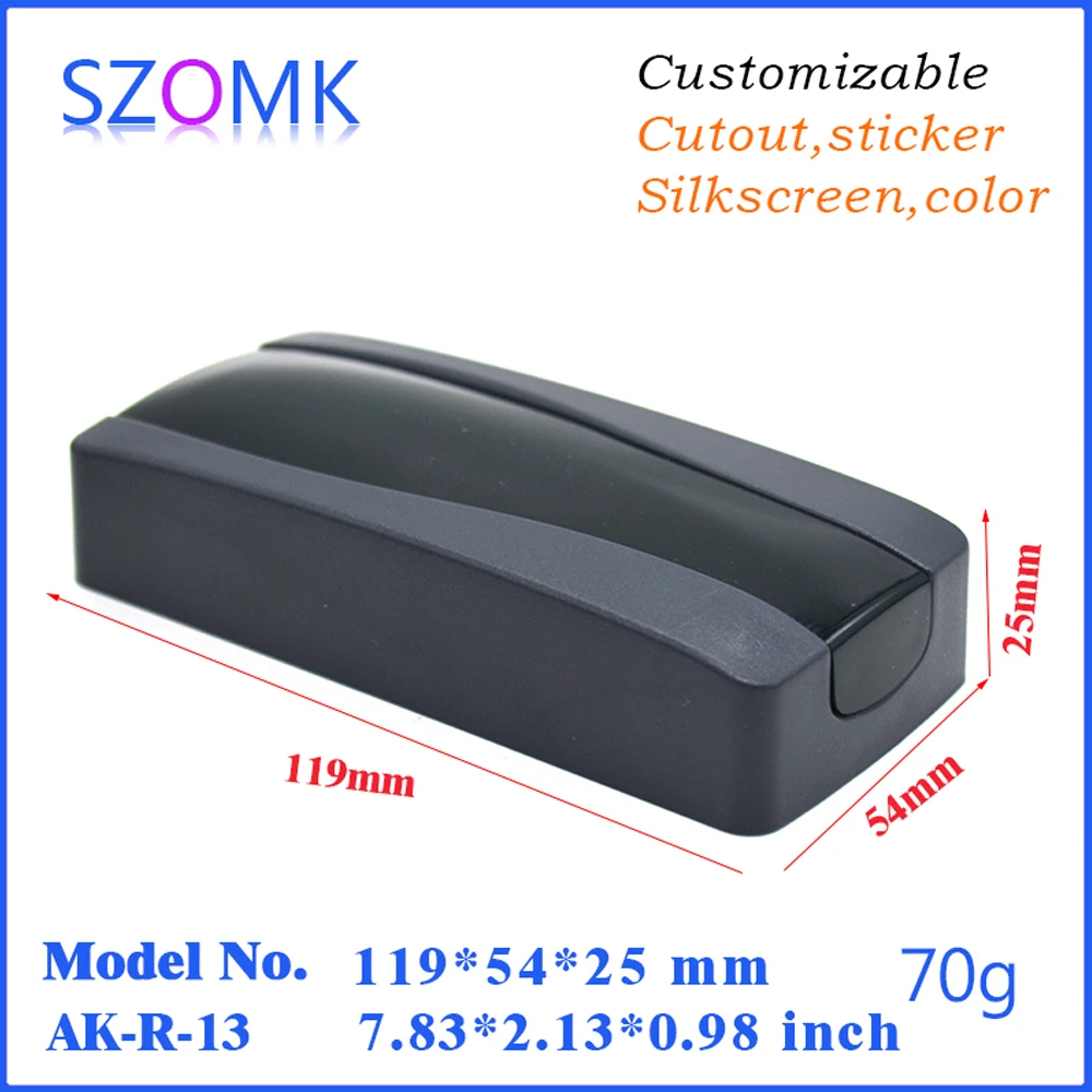 

ABS Plastic enclosure for pcb shell box (10Pcs) 119*54*25mm szomk plastic project box instrument box, industrial enclosure box