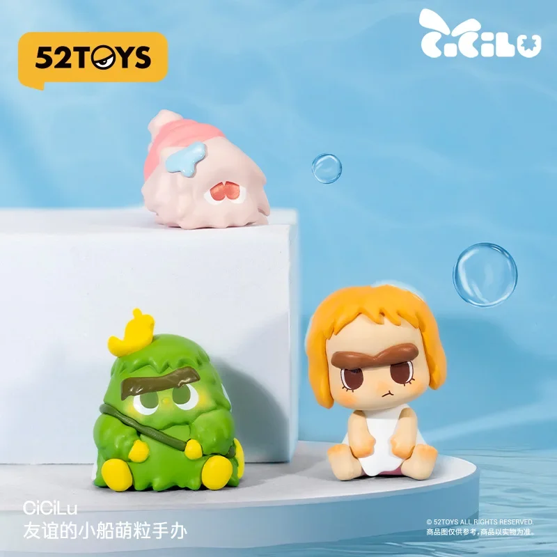 

52TOYS CiCiLu The Boat of Friendship Series Anime Action Figure Guess Bag Ornament Figurines Desktop Dolls Model Girls Gift