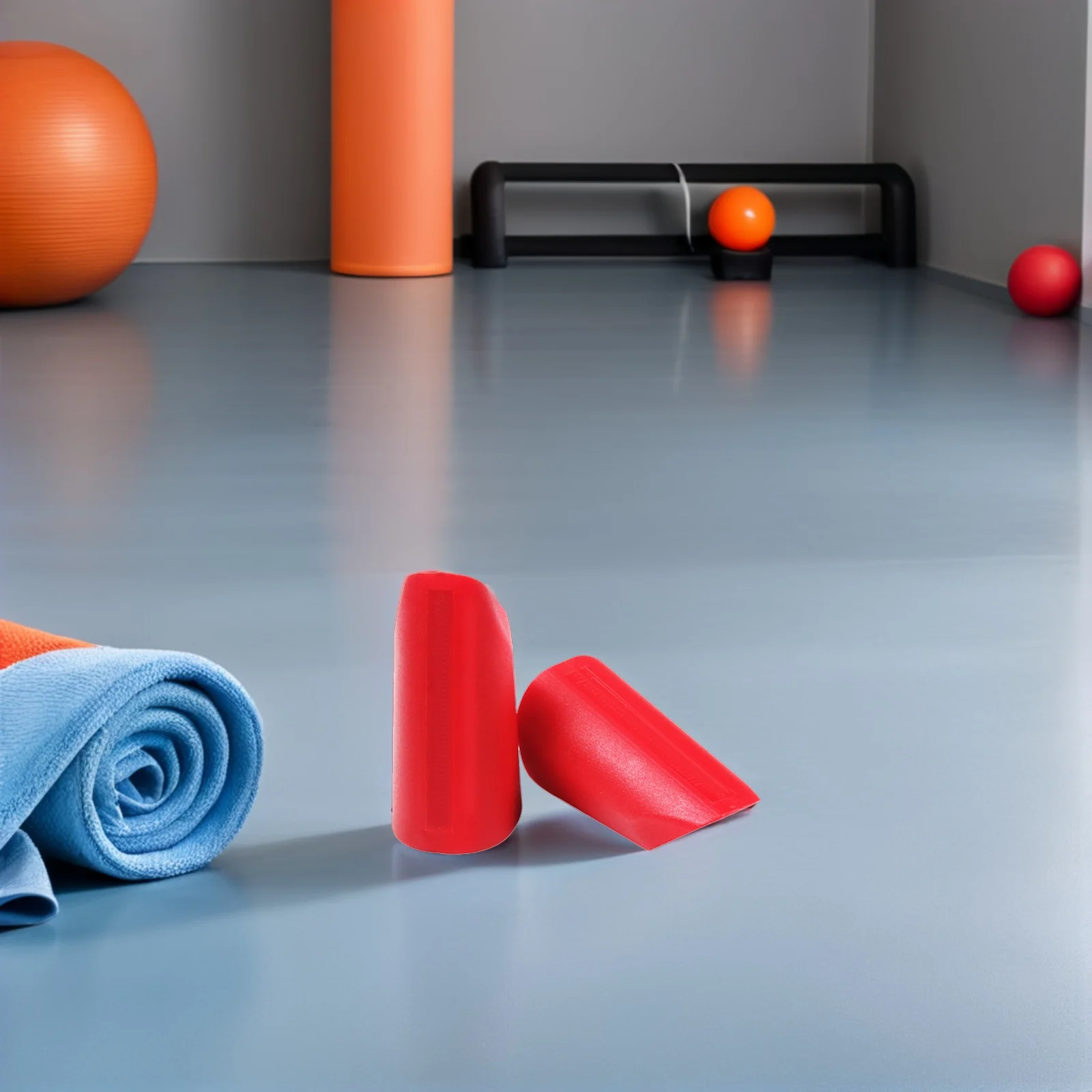 

1 Pair Portable Rubber Dumbbell Covers Anti-Slip Bar Cushions For Fitness Accessories Lightweight Handle Protectors Reusable Gym