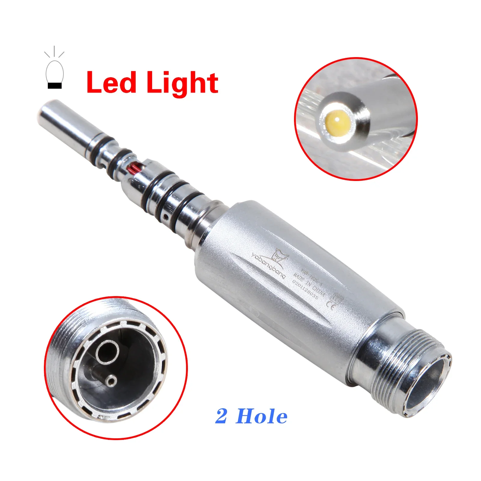 den  tal 2 Hole LED Quick Coupler for KA-VO Fiber Optic Turbine Handpiece YBB-G2