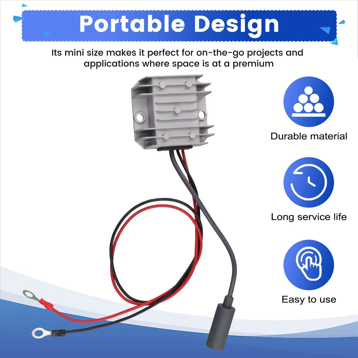 【ELEVATE LIFE】For Mini Dc to Dc Boost Converter 1.5A 12v 24V to 30v Step Up Voltage Converter Adapter with Cable Female Plug