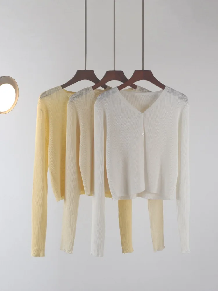 

New solid sweater candy women Knit Top Fashion Female Cardigan summer spring autumn Long sleeve adult jacket clothe ladies M L