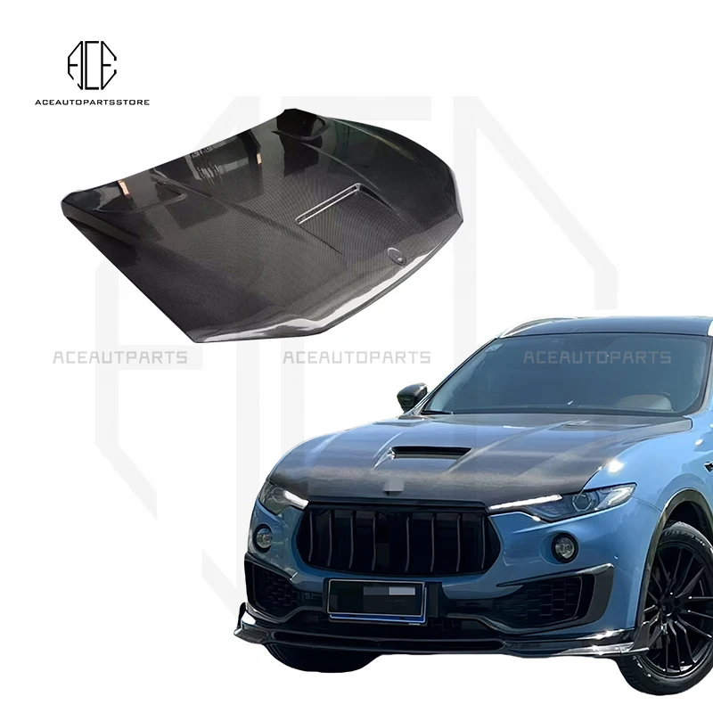 

Carbon Fiber Engine Hood for Maserati Levante Front Bonnet Cover Auto Accessories Perfect installation M Style