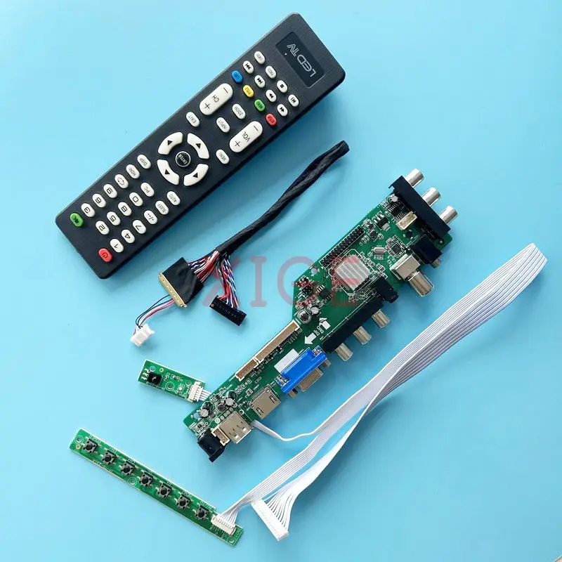 

For B140XW01 B140XW04 Driver Controller Board DVB Digital Signal USB+DHMI+VGA+2AV DIY Kit 1366*768 14" Laptop Screen 40-Pin LVDS