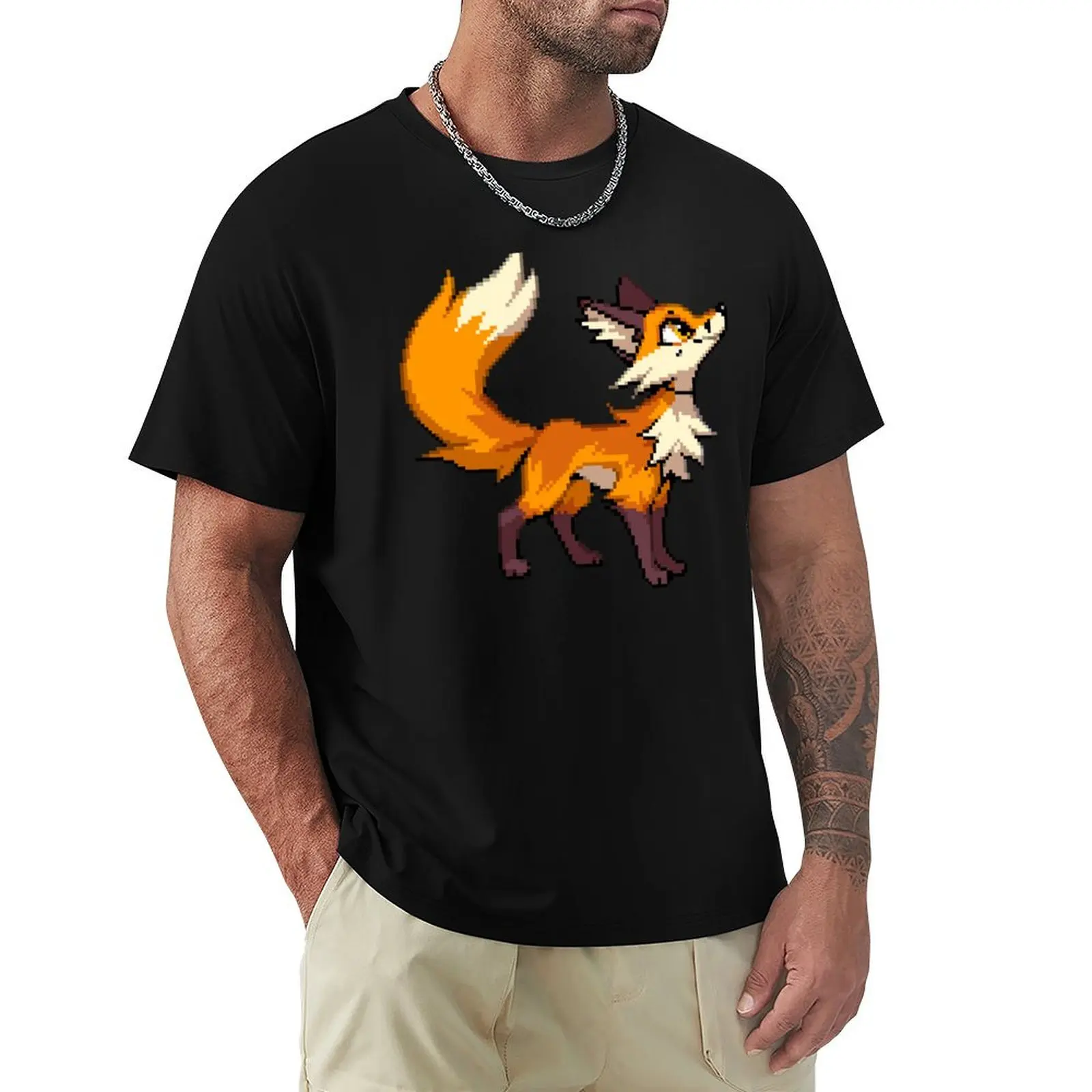 PIXEL FOX T-Shirt Labor Work Casual T-Shirt