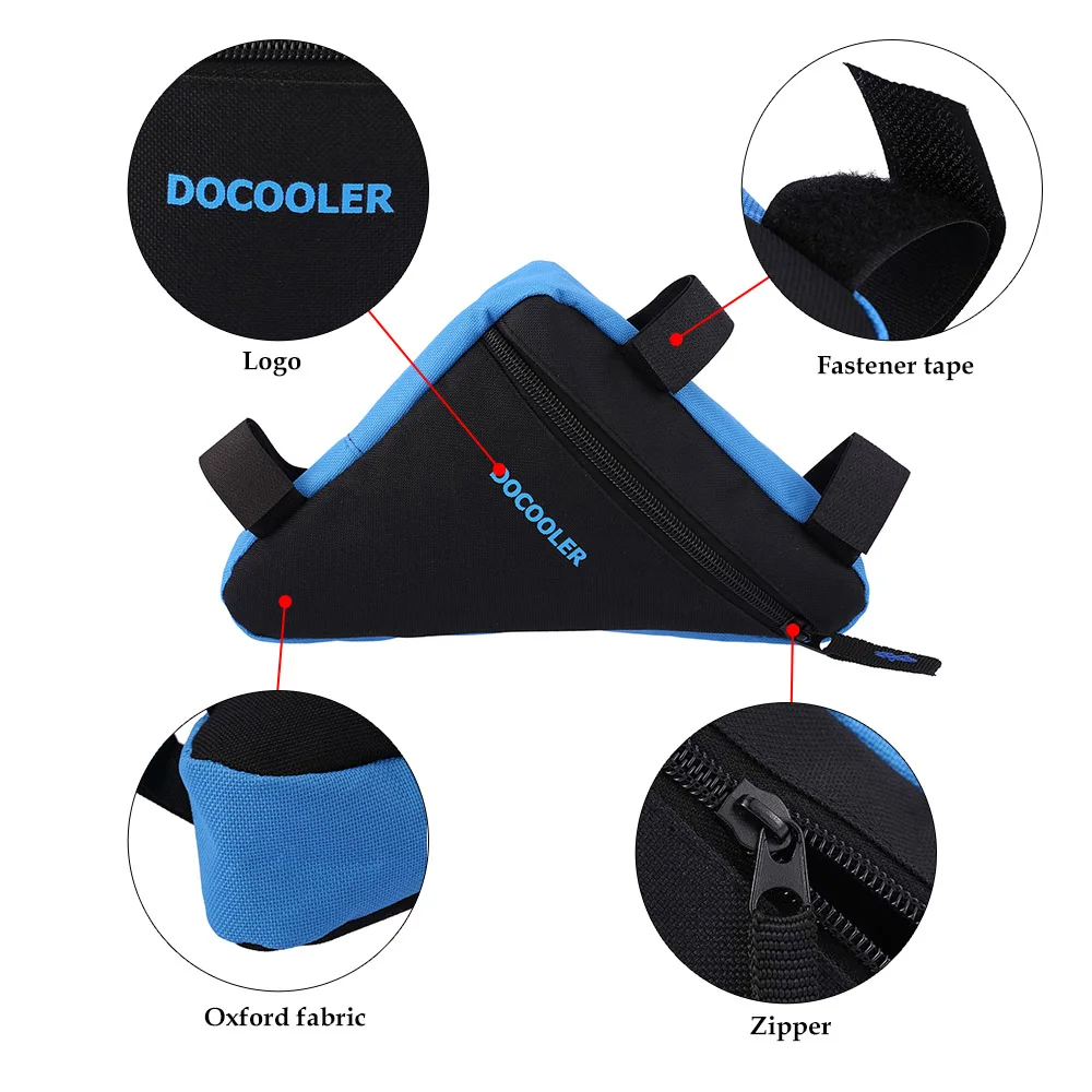 Docooler Triangle Cycling Bag Waterproof Bicycle Front Saddle Tube Frame Pouch Bag Holder Outdoor Sport Triangle Bicycle Bag