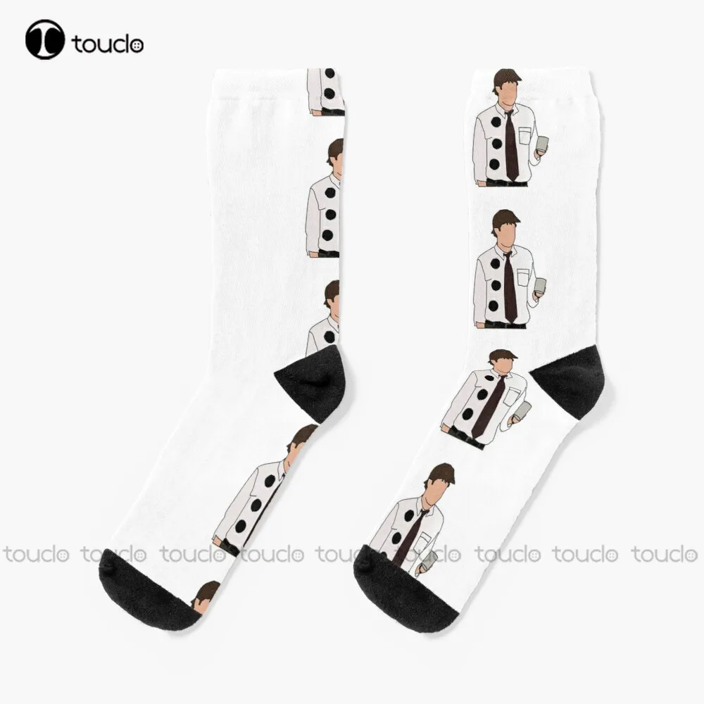 Three Hole Punch Jim Socks Halloween Funny Socks For Men Unisex Adult Teen Youth Socks Comfortable Best Girls Sports Funny Gift